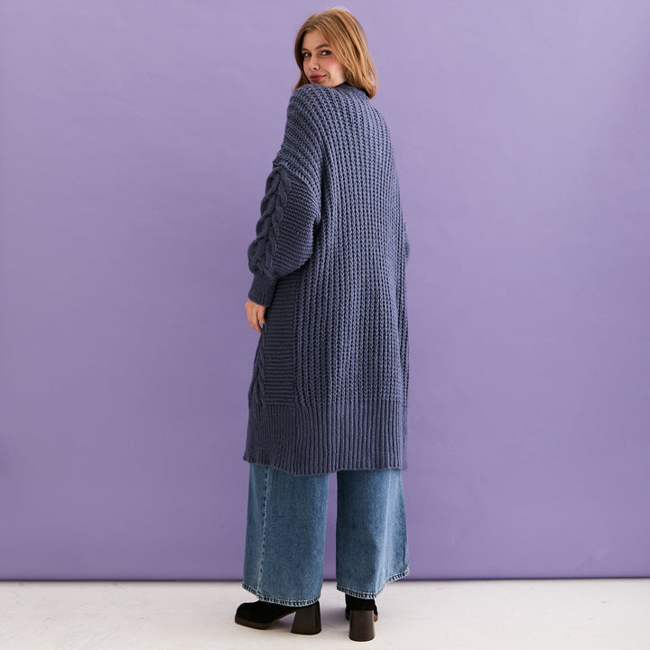 Alex Maxi Cardigan in Denim Cardigan Cara & The Sky 