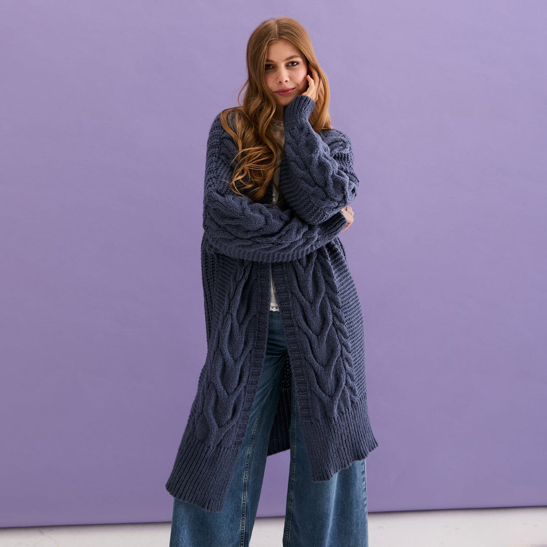 Alex Maxi Cardigan in Denim Cardigan Cara & The Sky 