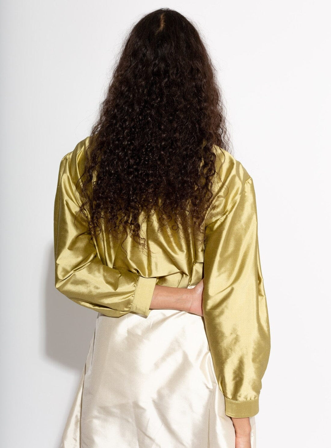 Alice Silk Shirt in Gold Tops YBDFinds 