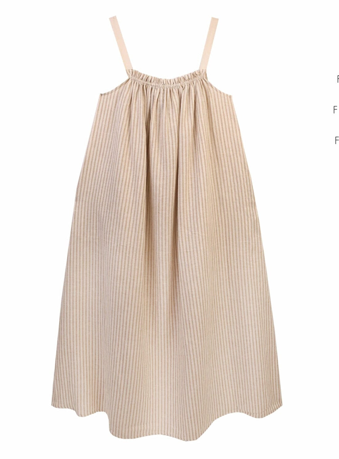 Atwood Dress in Almond Stripe Dresses YBDFinds 