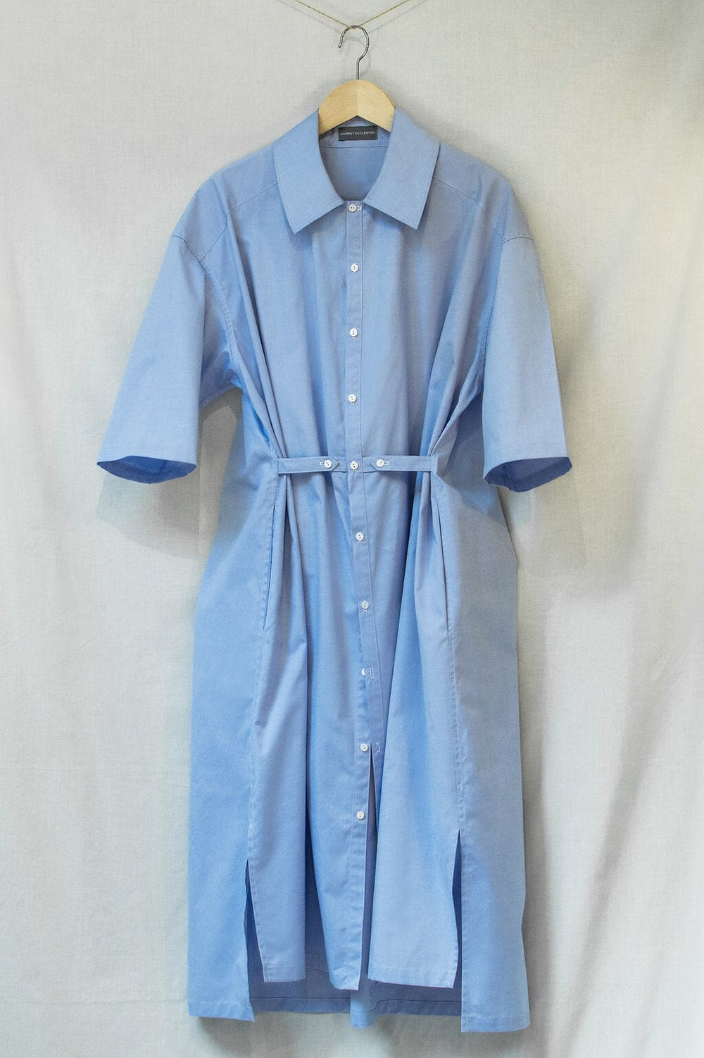 Ava Shirt Dress in Blue Dresses Harriet Eccleston 