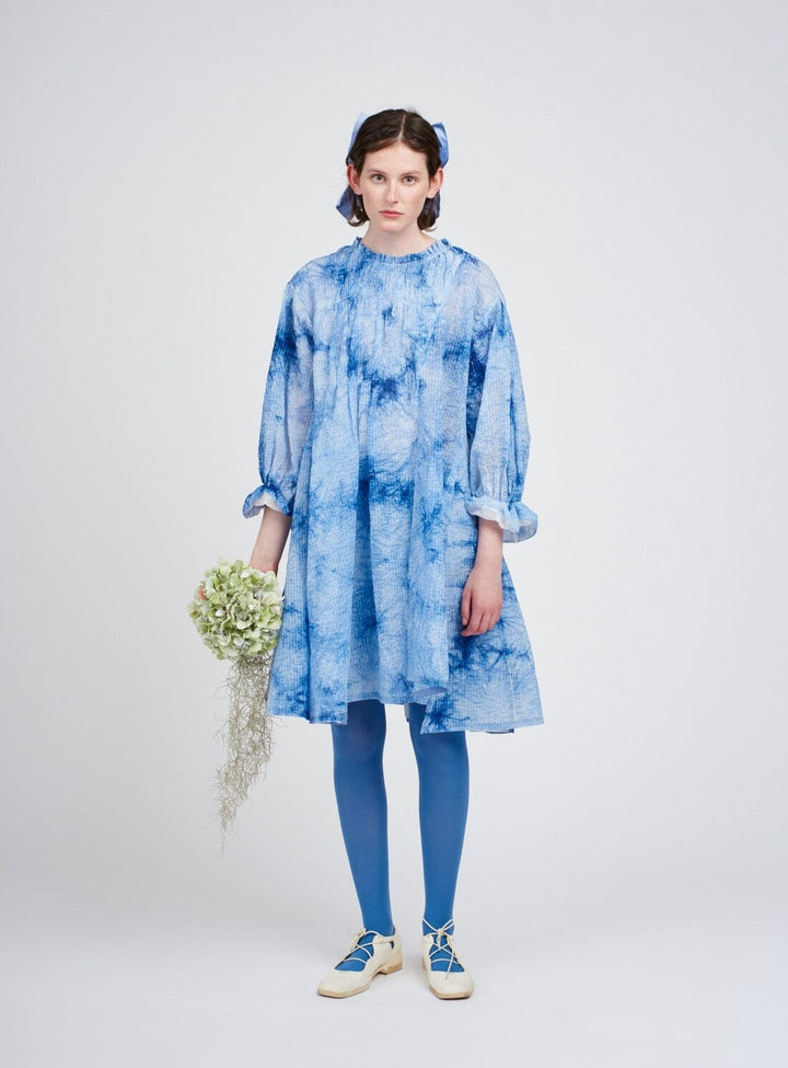 Ayana Smock Dress in Blue Dresses YBDFinds 