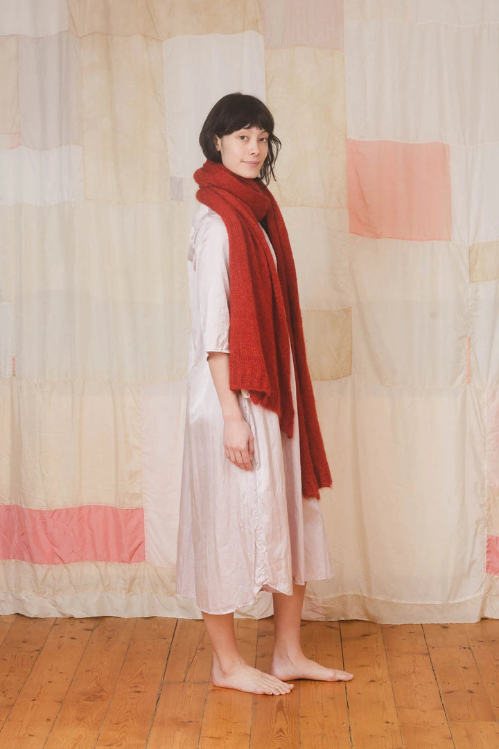 Big Wool Scarf in Red Scarves Sula 