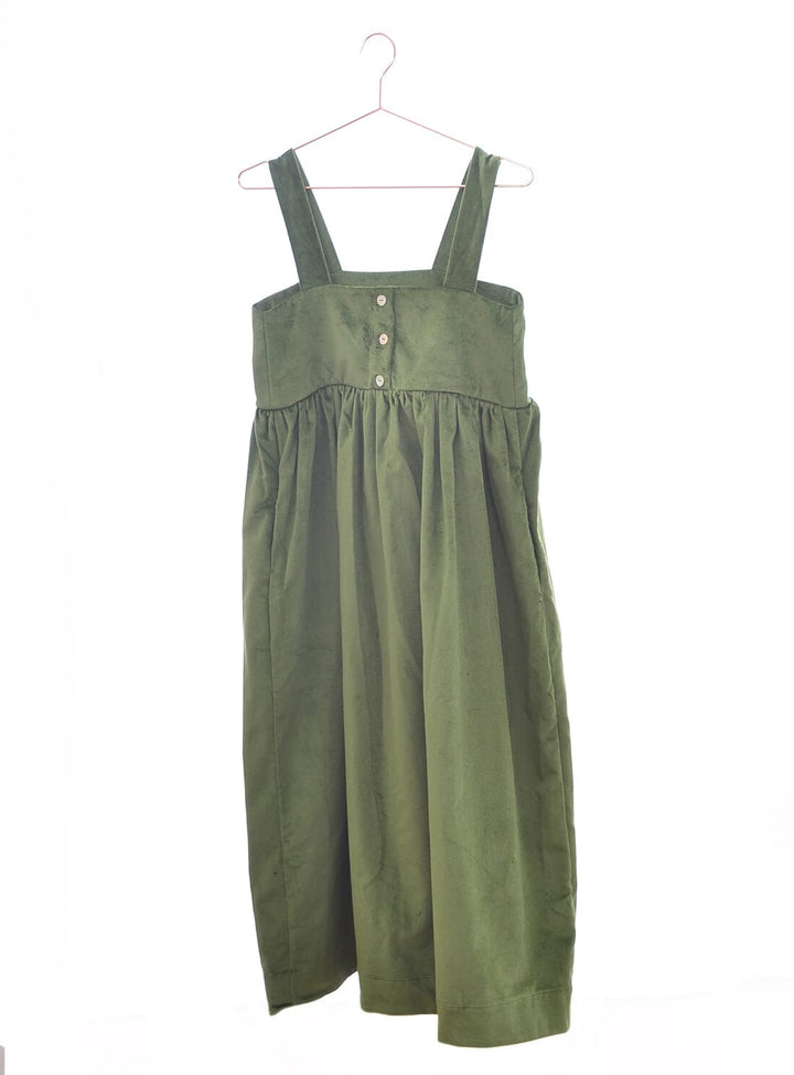 Elba Velvet Dress in Pine Dresses YBDFinds 