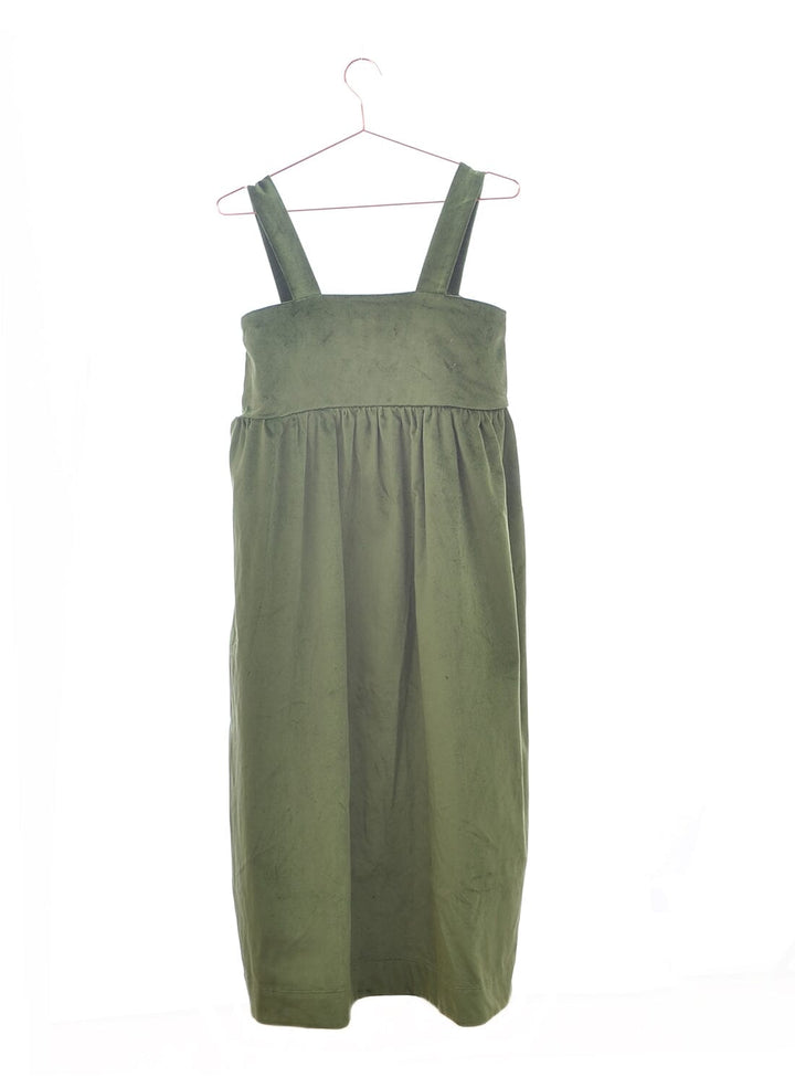 Elba Velvet Dress in Pine Dresses YBDFinds 