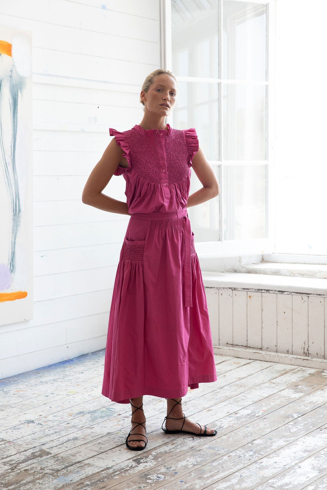 Erin Skirt in Pink (made to measure) Womenswear TEIJA 