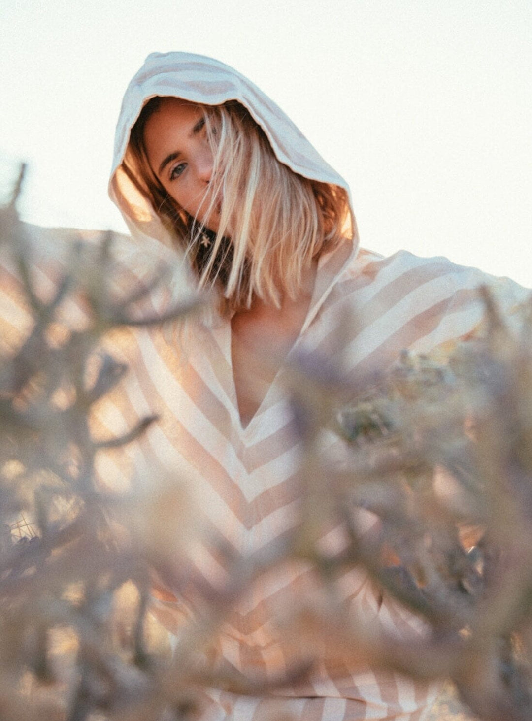 Essaouira Sand Stripe Kaftan Dresses YBDFinds 