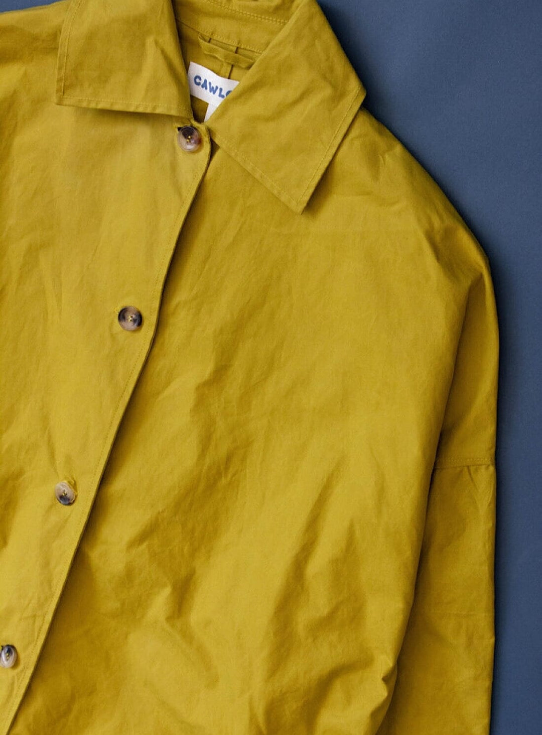 Faro Oversized Dry Oilskin Mac in Yellow Coats & Jackets YBDFinds 