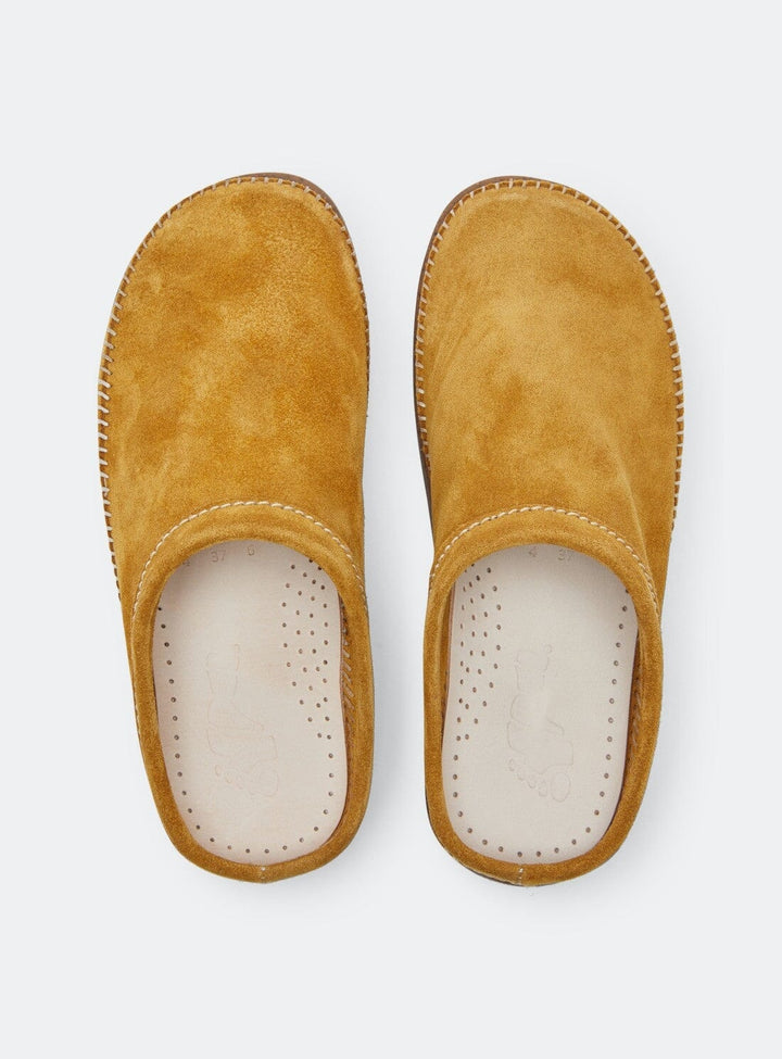 Floyd Heritage Mule in Butterscotch Suede Shoes YBDFinds 