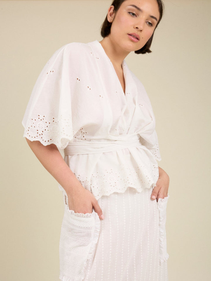 Gloria Embroidered Blouse Blouse Tallulah and Hope 