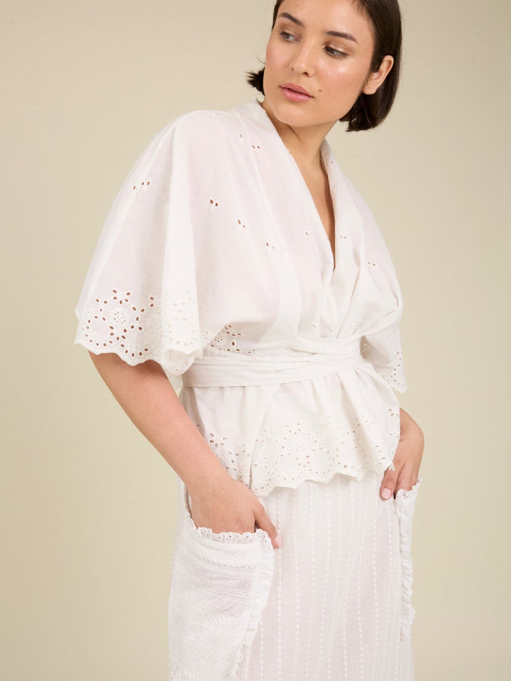 Gloria Embroidered Blouse Blouse Tallulah and Hope 