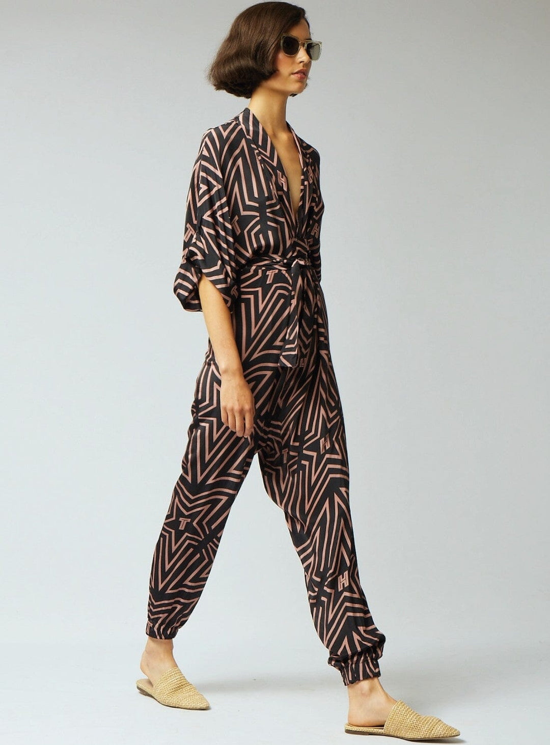 Gloria Jumpsuit in Sparrow Print Jumpsuits YBDFinds 