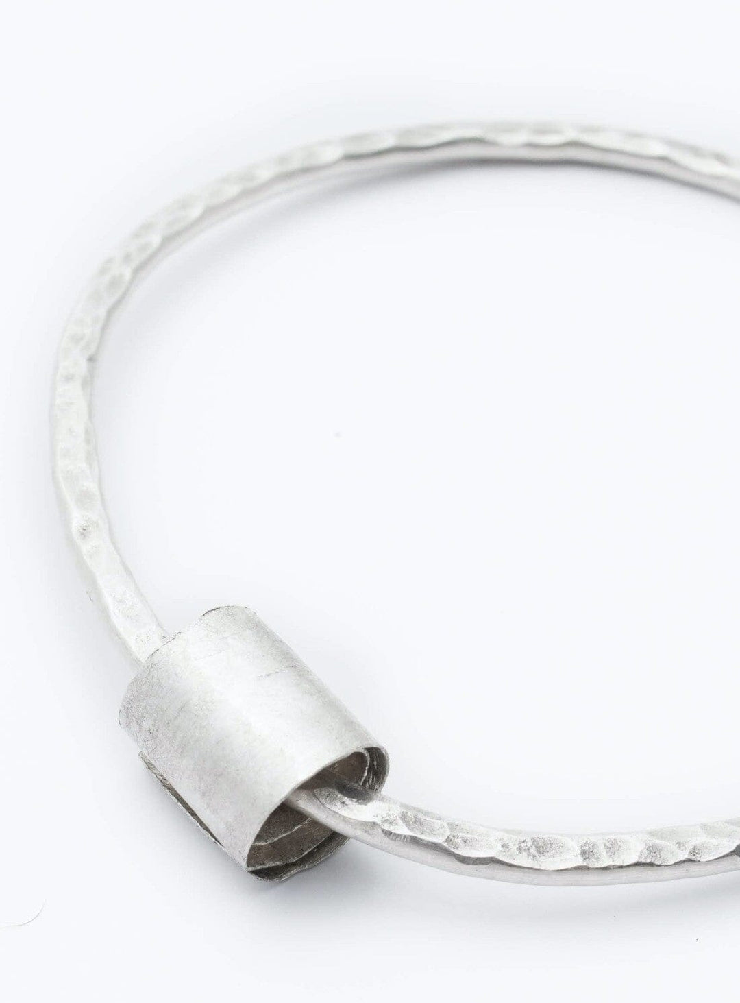 Hammered Heavy Eco-Silver Rip-Curl Bangle Bracelets YBDFinds 