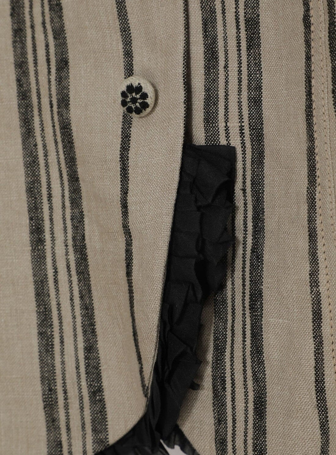 Hattie Linen Stripe Jacket Coats & Jackets YBDFinds 