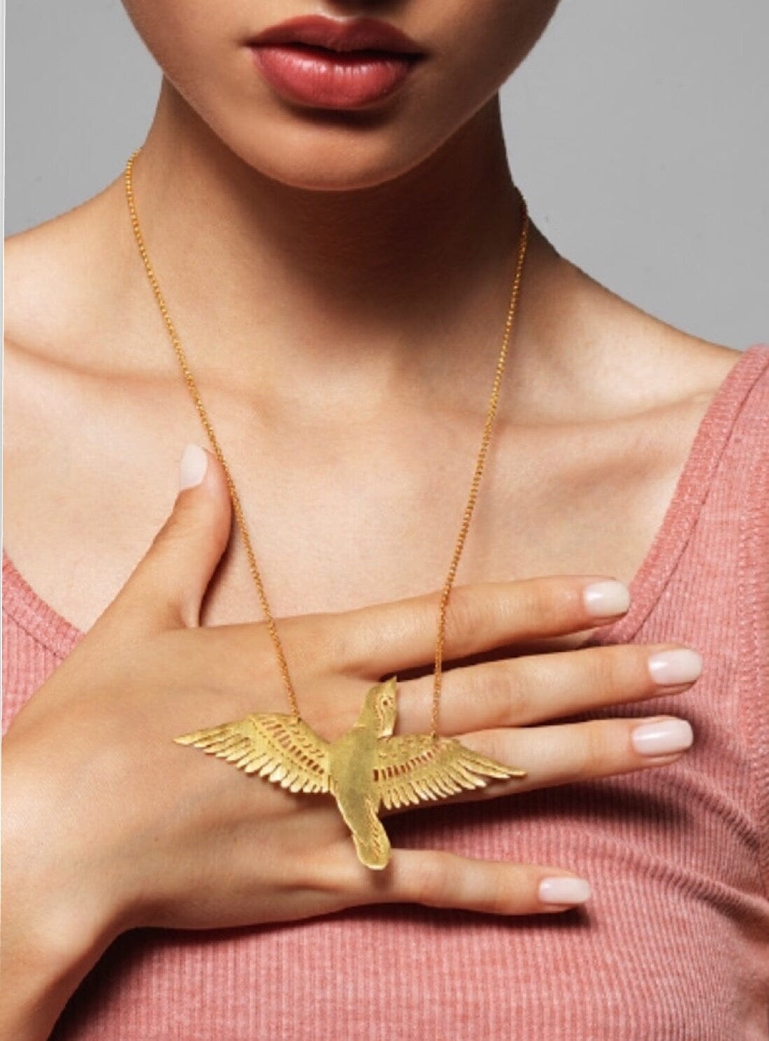 Bird Frame Pendant Necklace, 14k Gold/Sterling Silver | Men's Necklaces |  Miansai