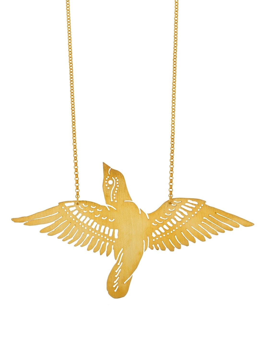 14K Yellow Gold Soaring Bird Pendant – iPawniShop
