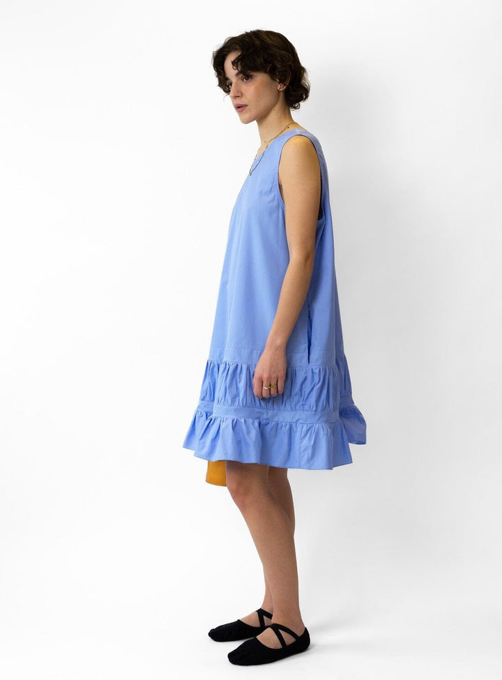 Isla Cotton Dress in Sky Blue Dresses YBDFinds 