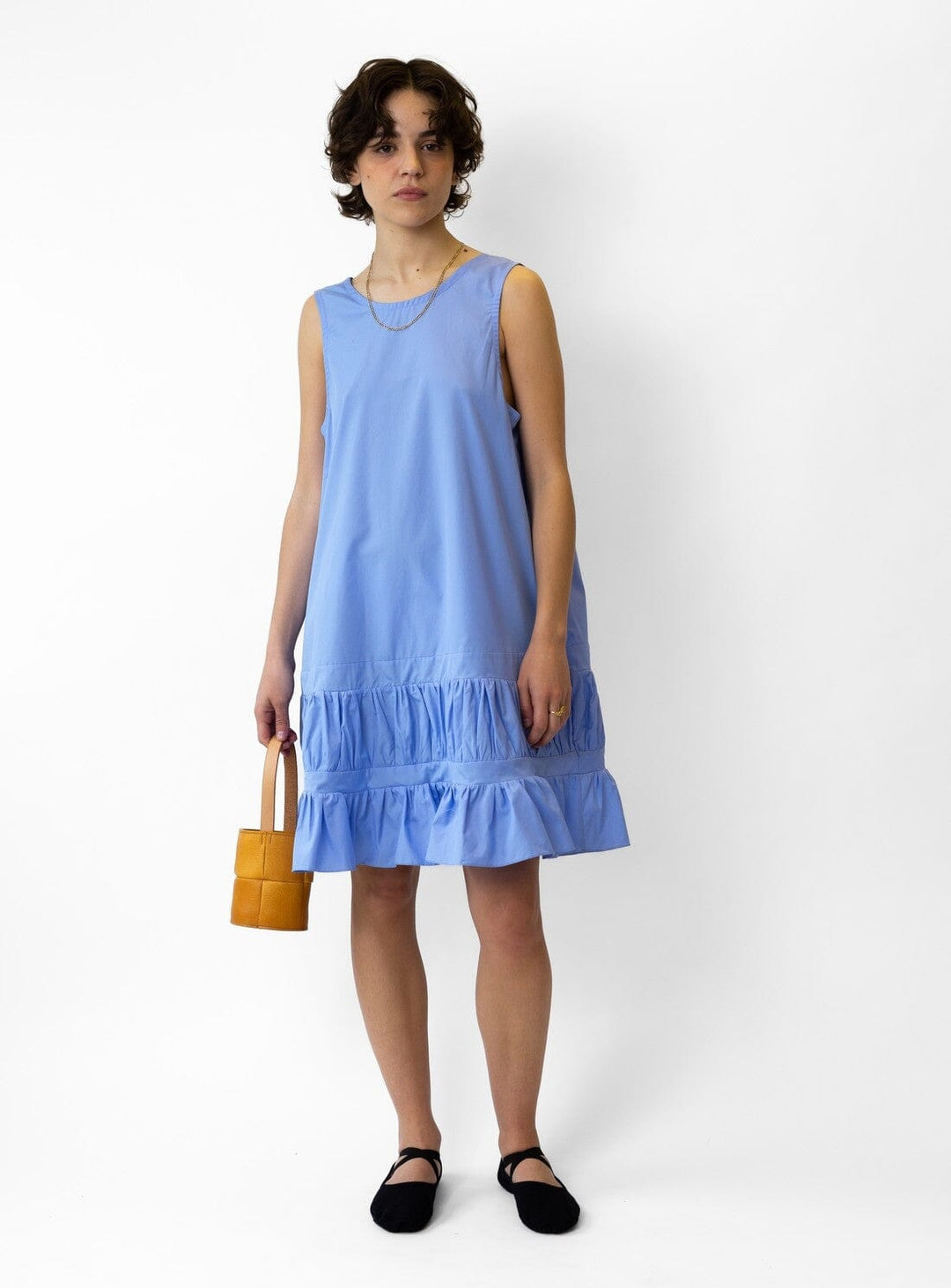 Isla Cotton Dress in Sky Blue Dresses YBDFinds 