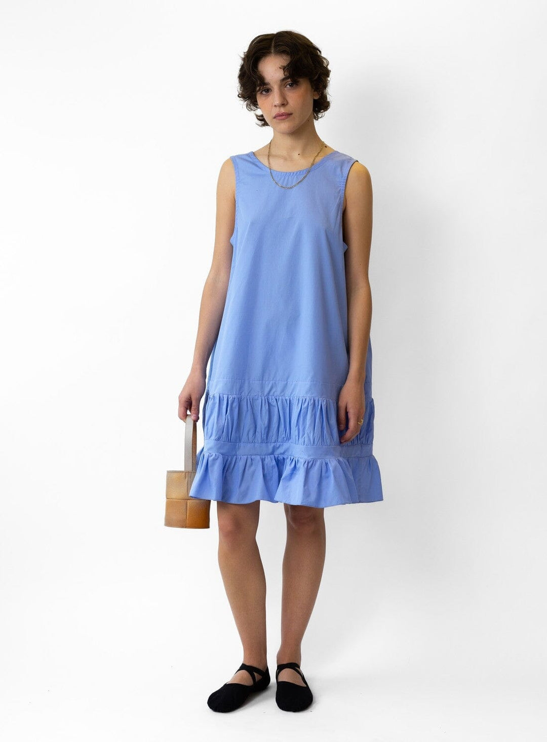 Isla Cotton Dress in Sky Blue Dresses YBDFinds 