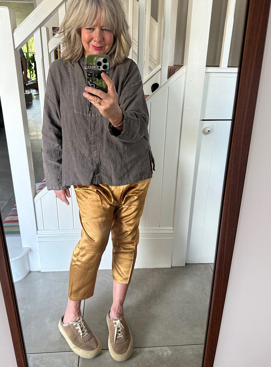 Banana Republic TAPER - Trousers - gold/gold-coloured - Zalando.ie