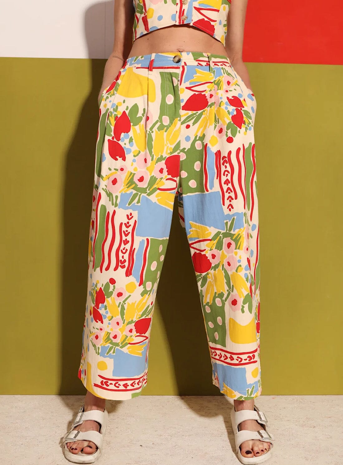 MOMONACO ZANZEA Womens Elastic Waist Retro Floral Printed Trousers Wide Leg  Baggy Palazzo Pants MCO | Lazada PH