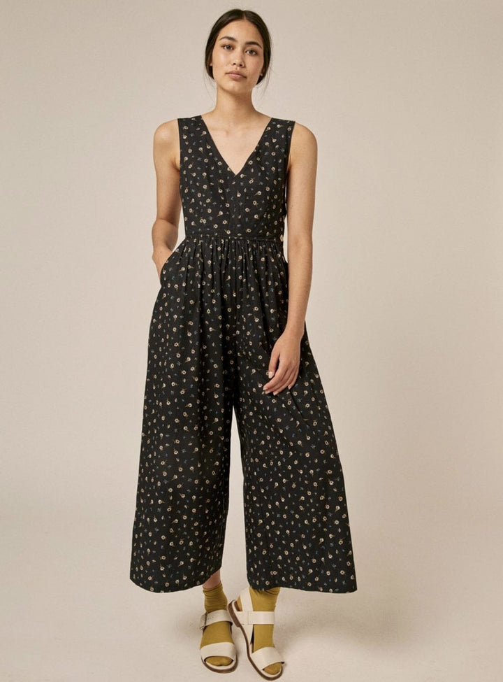 June Jumpsuit in Black Print Jumpsuits YBDFinds 