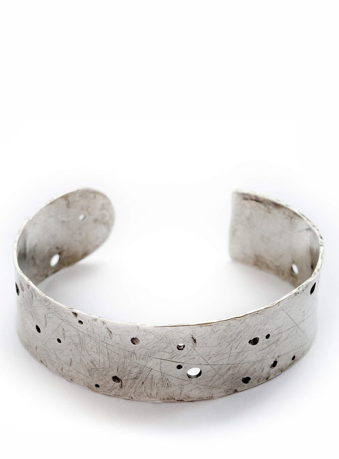 Large Silver Erosion Cuff Bracelets YBDFinds 