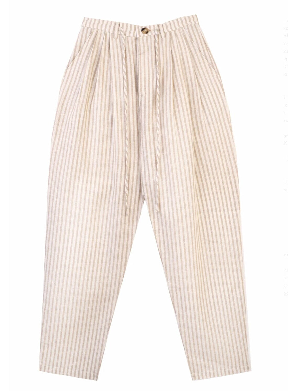 Lennon Trousers in Almond Stripe Trousers YBDFinds 