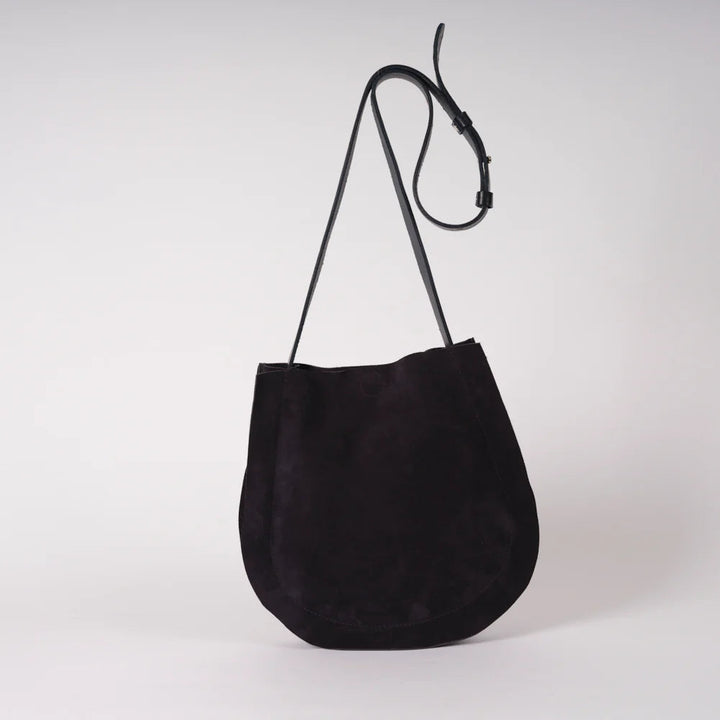 Midnight Suede Tortellini Bag Handbags YBDFinds 