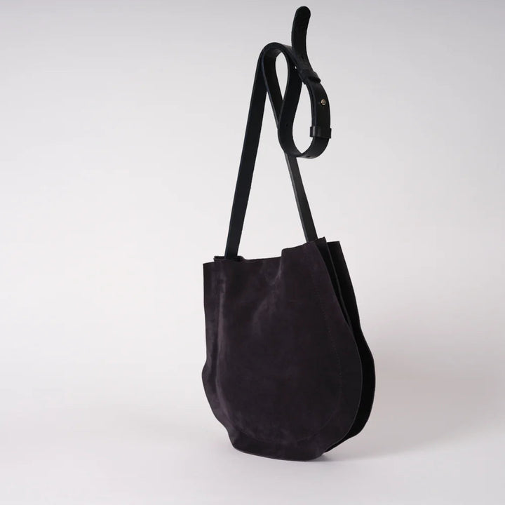 Midnight Suede Tortellini Bag Handbags YBDFinds 