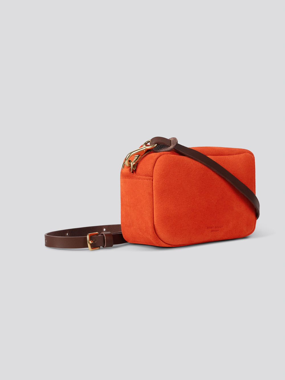 Mini Felix in Marmalade Suede Handbags Mimi Berry 