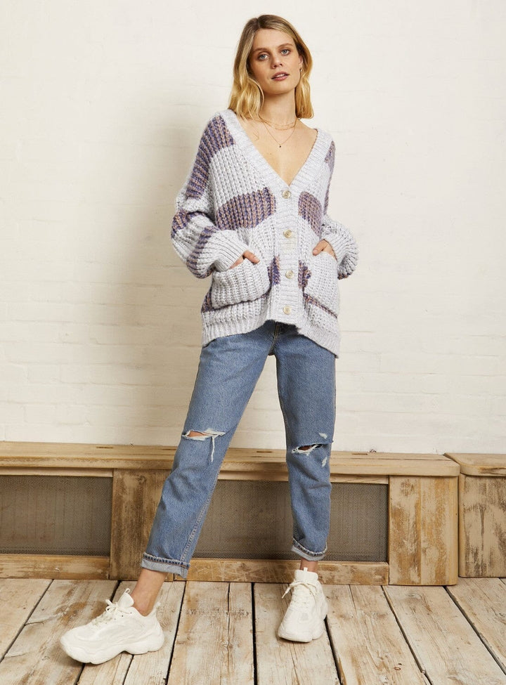 Olivia Stripe Cardigan Knitwear YBDFinds 