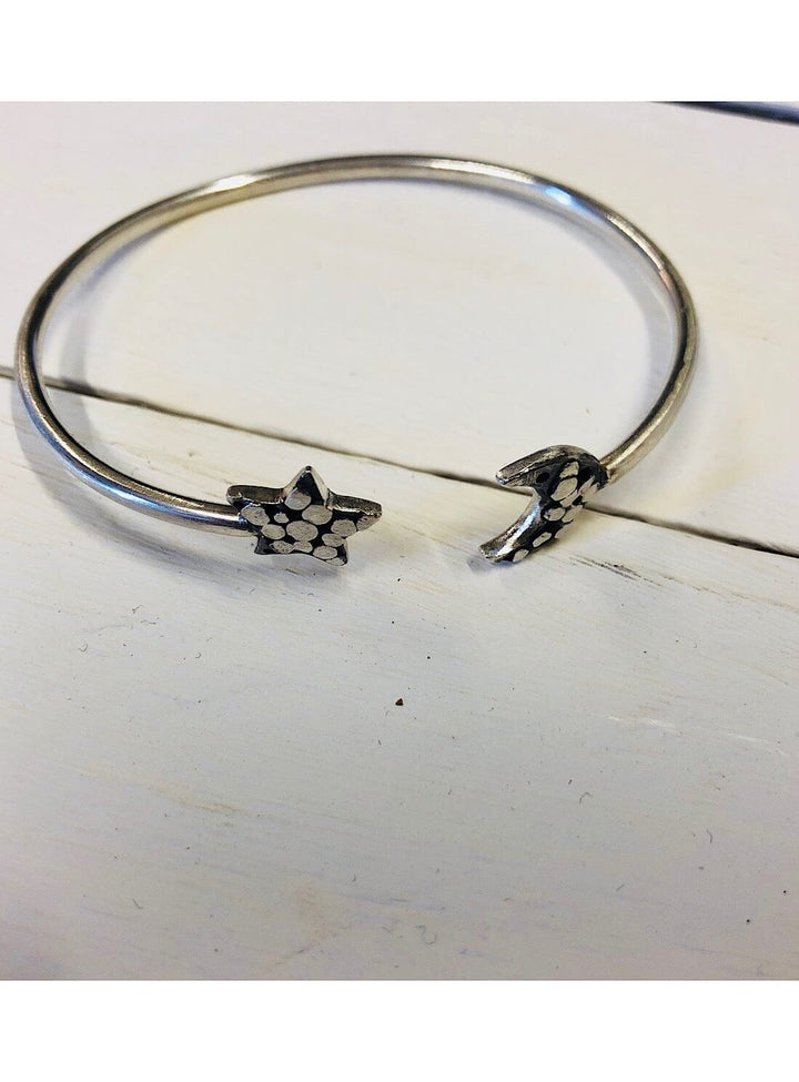 Pallenberg Star and Moon Cuff in Silver Bracelets YBDFinds 