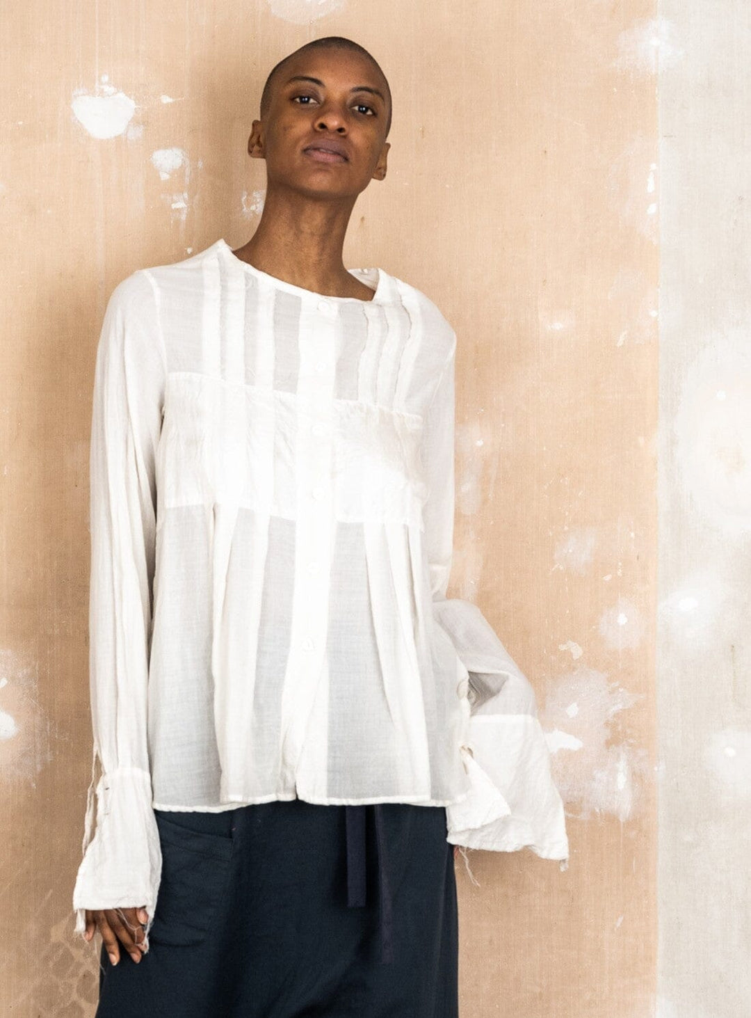 Patchy Top in Cotton, Wool and Silk Tops YBDFinds 