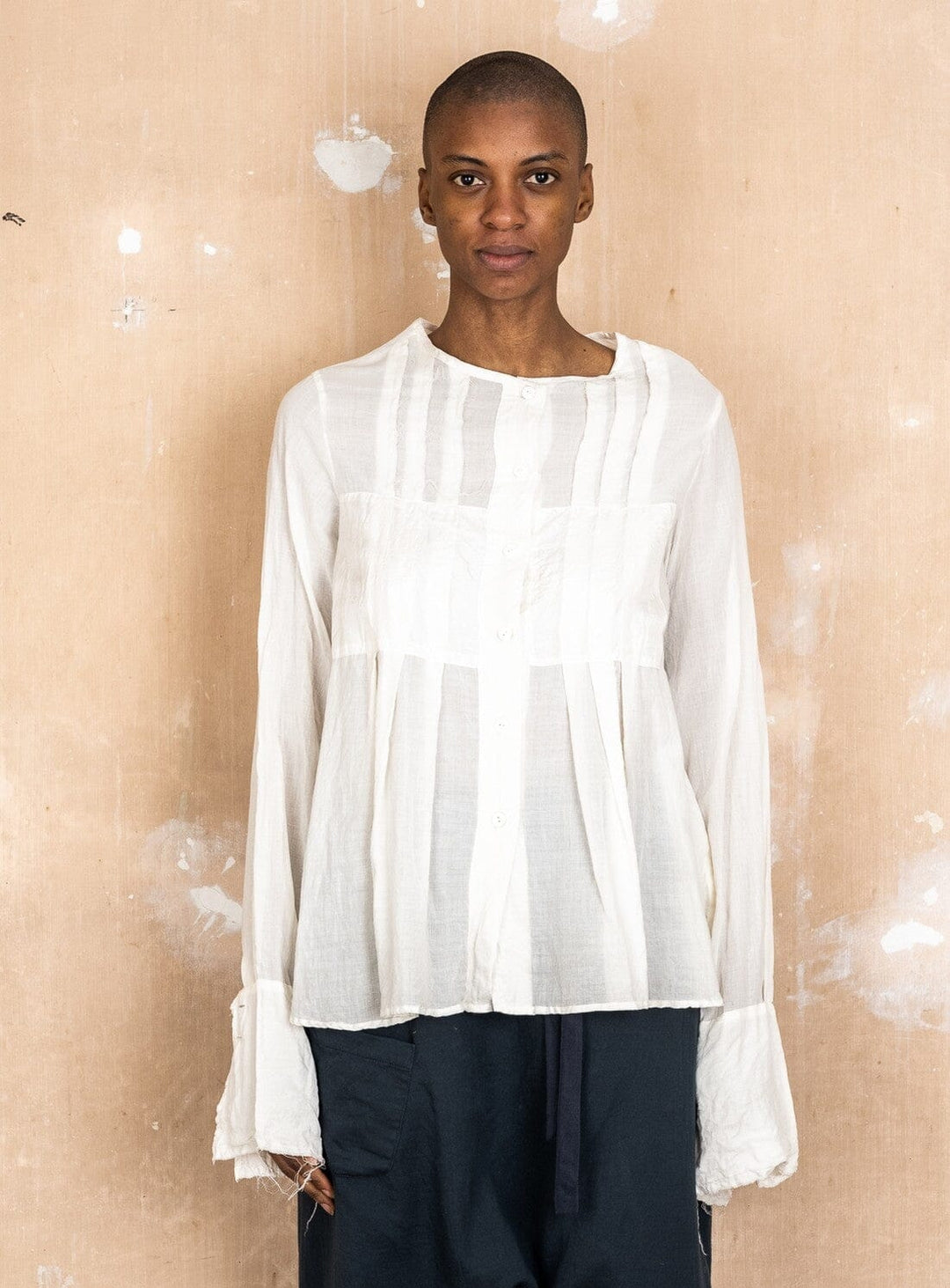 Patchy Top in Cotton, Wool and Silk Tops YBDFinds 