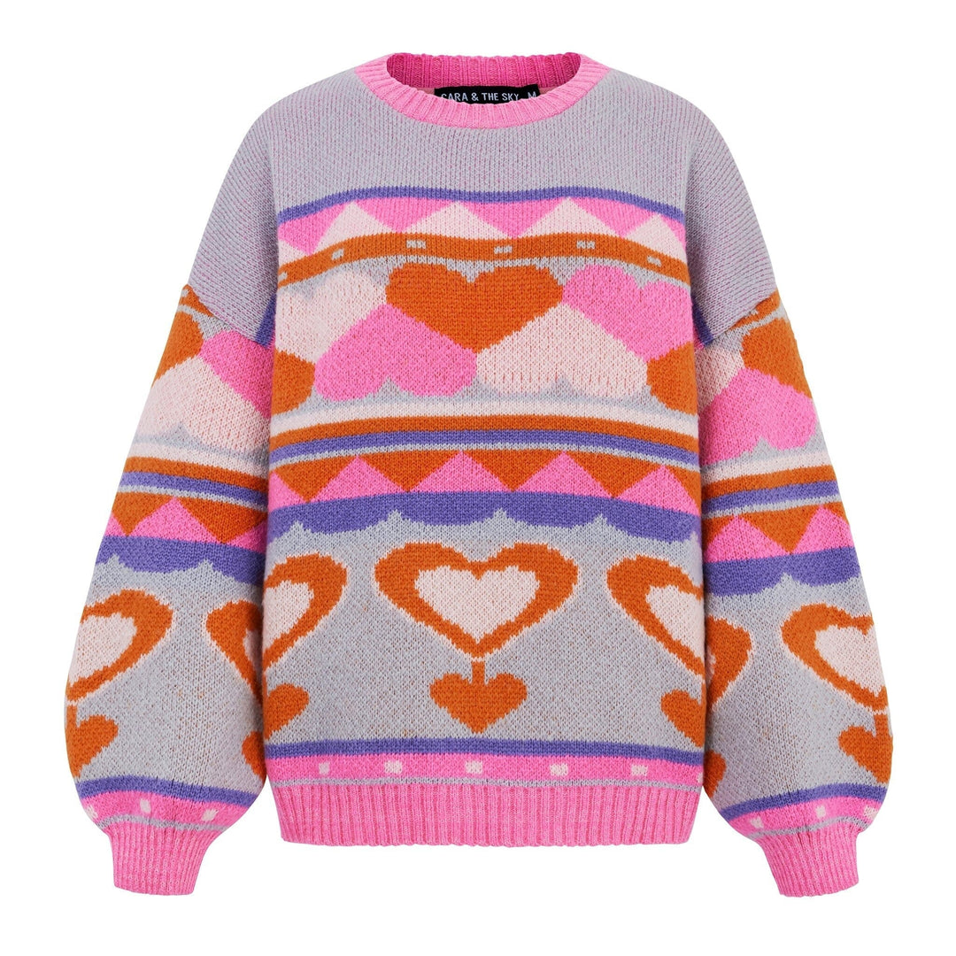 Poppy Heart Jumper Jumpers Cara & The Sky 