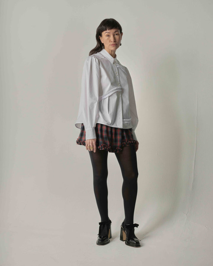 Ray Cotton Poplin Shirt in White (PRE ORDER - arriving in two weeks) Womenswear TEIJA 