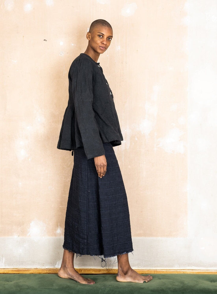 Rockall Wrap Wool and Linen Skirt Skirts Sula 