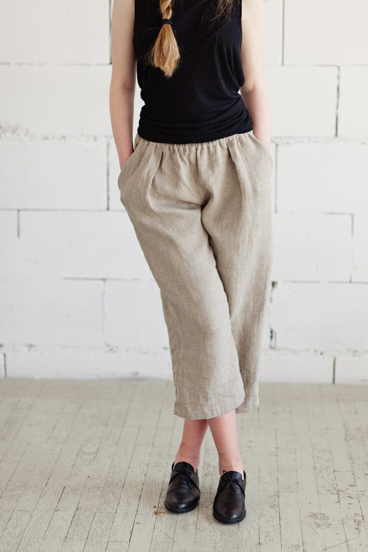 Signature Linen Trousers Trousers Lemuel MC S Natural 