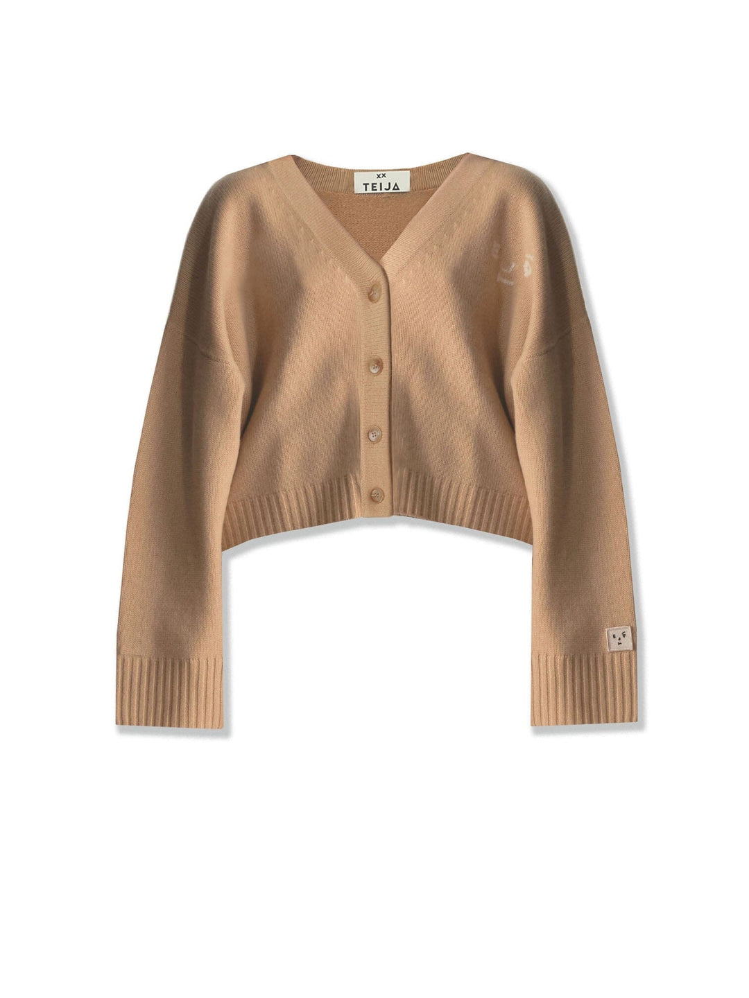 Teija XX Crop Cashmere Cardigan in Caramel Womenswear TEIJA xx 