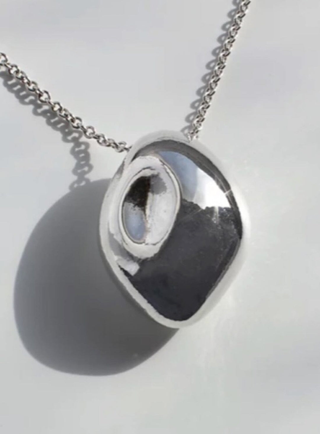 The Echo Pendant in Eco Silver Necklaces YBDFinds 