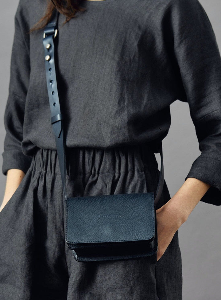 The Ede Mini Satchel in Prussian Blue Bags YBDFinds 