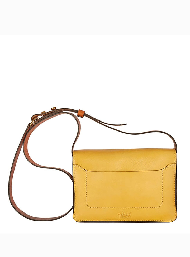 The Rye Leather Satchel in Yellow and Conker Bags YBDFinds 