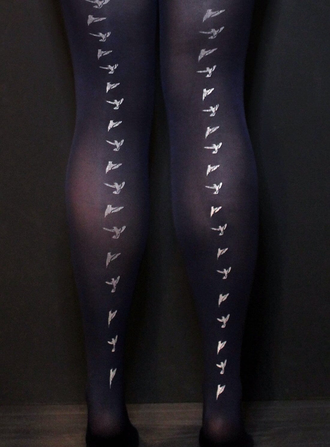 Tights in Navy with Silver Trousers YBDFinds 