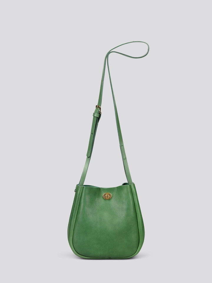 Val in Grainy Evergreen Handbags Mimi Berry 