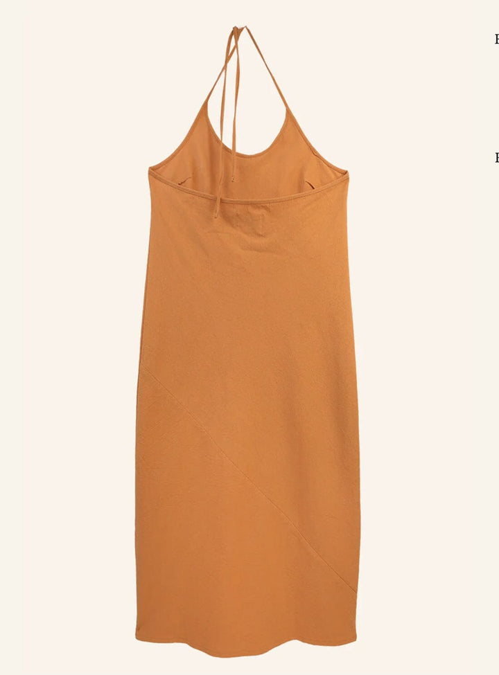 Zinnia Linen Dress in Apricot Dresses YBDFinds 